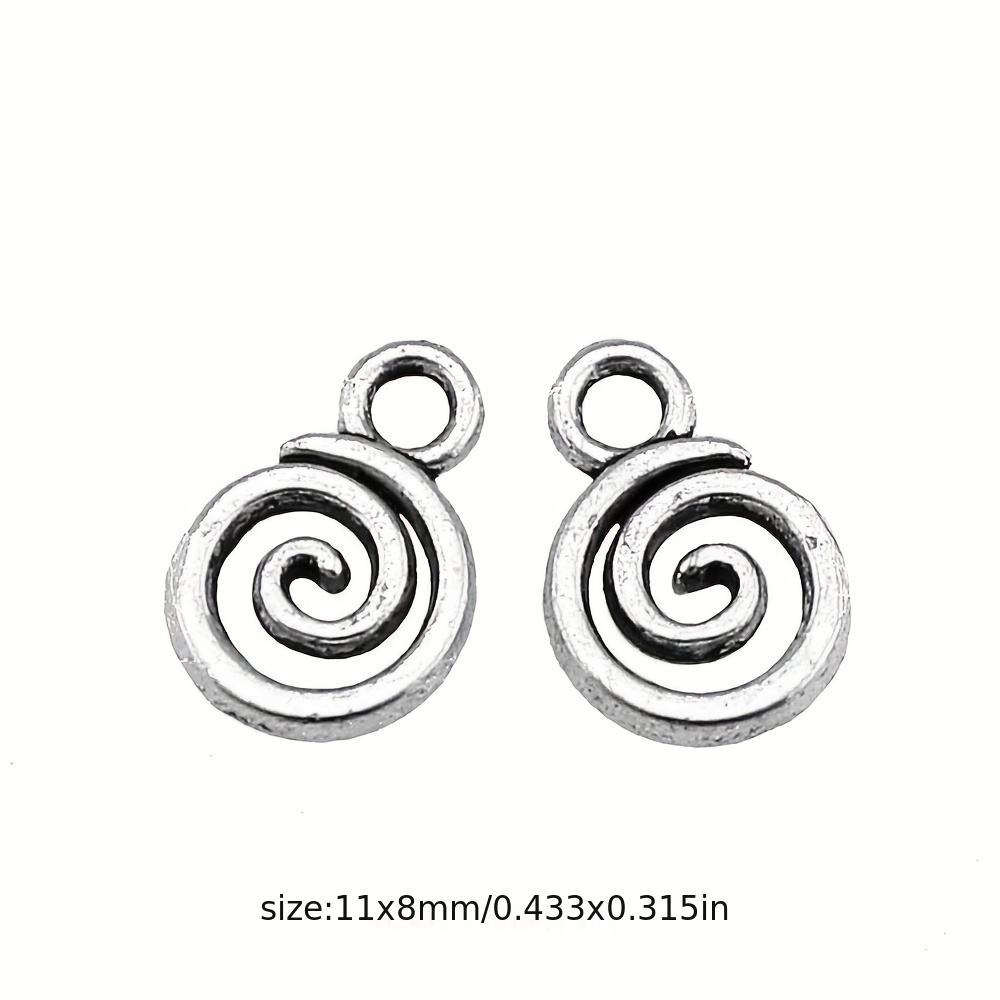 30pcs Ancient Silvery Charm Pendants for DIY Jewelry Making